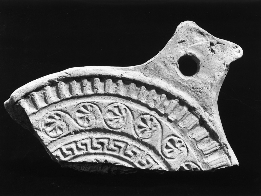 matrice per disco votivo - fabbrica tarantina (sec. IV a.C)