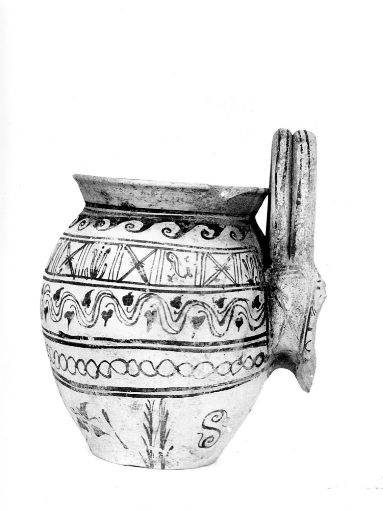 doppia situla - fabbrica daunia (secc. IV - III a.C)