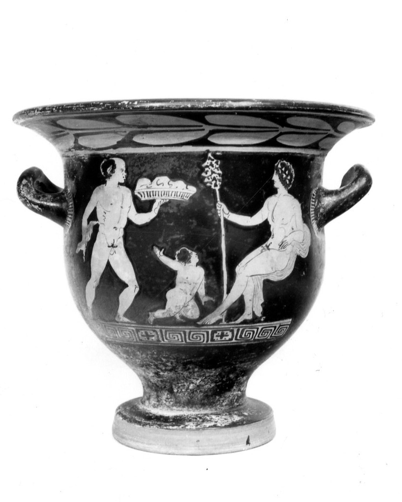 cratere a campana - tardo apulo (seconda metà sec. IV a.C)