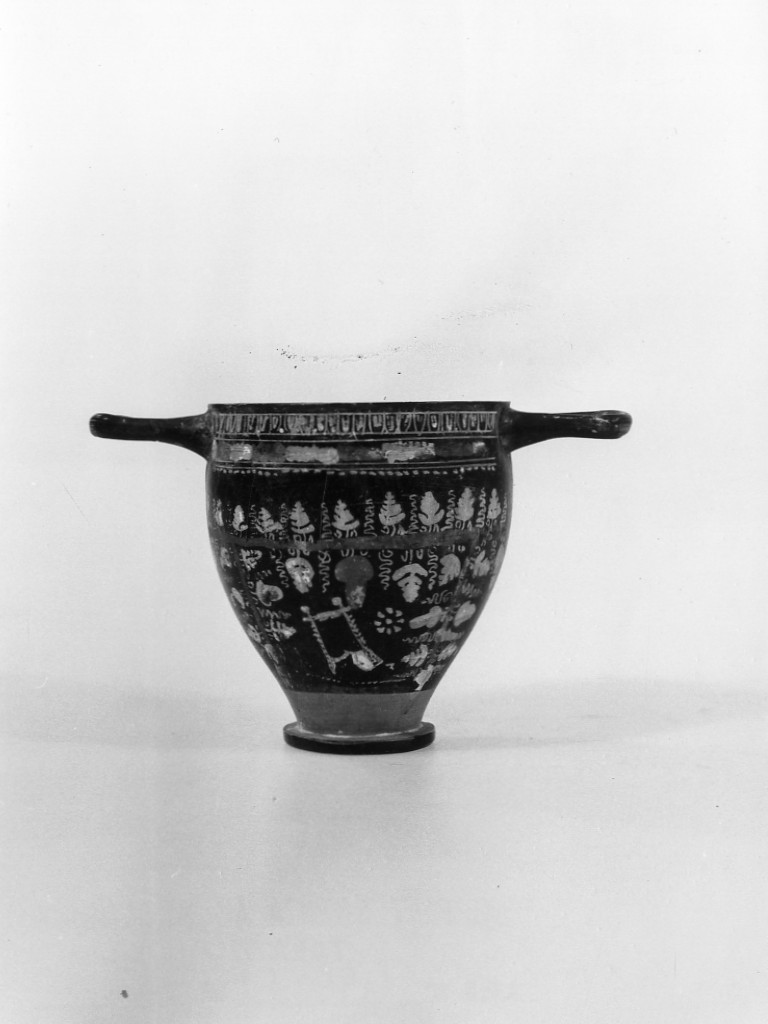 skyphos - ceramica tipo Gnathia (terzo quarto sec. IV a.C)