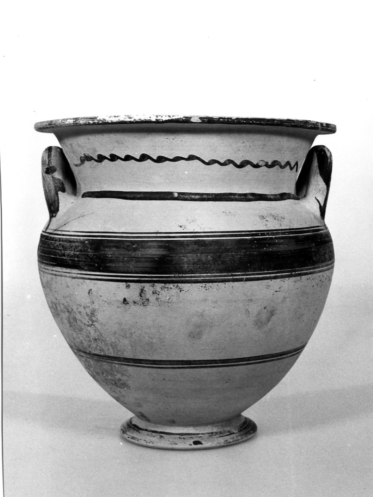 cratere - fabbrica peucezia (sec. V a.C)