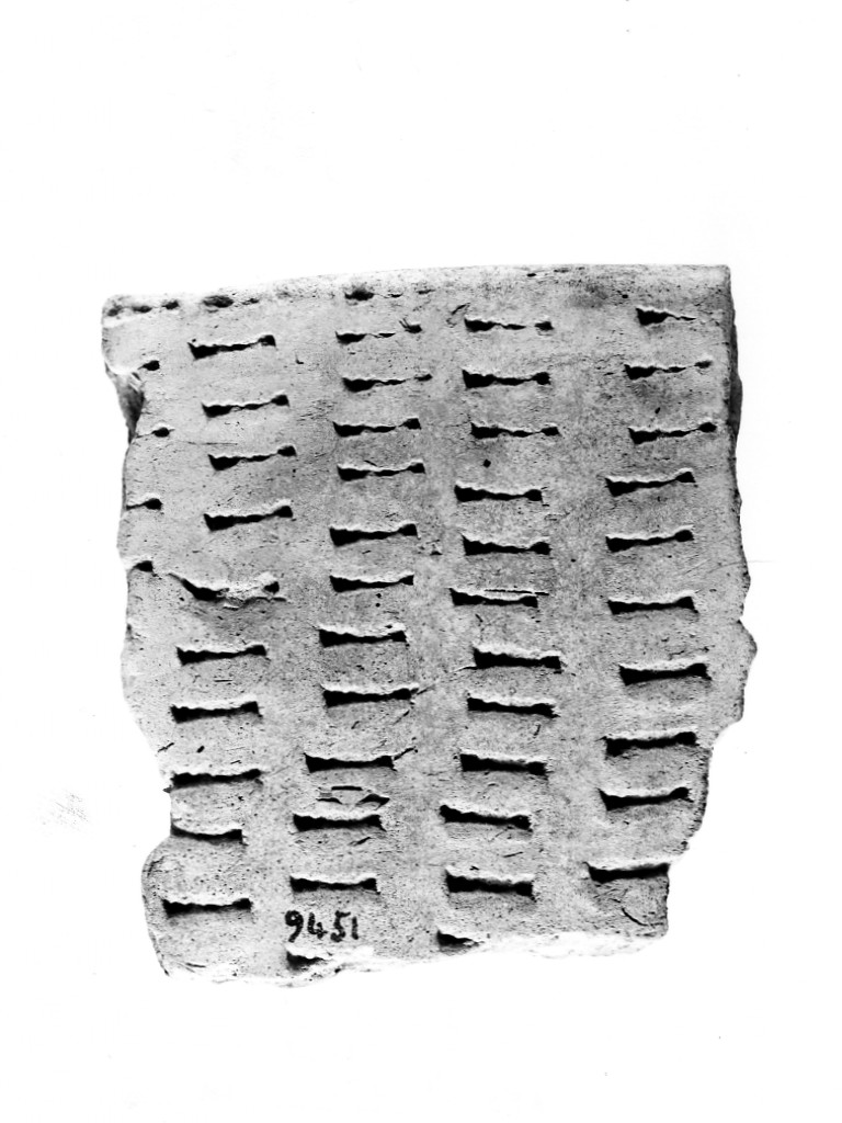 recipiente/ frammento - ceramica impressa tipo Molfetta (Neolitico Antico)