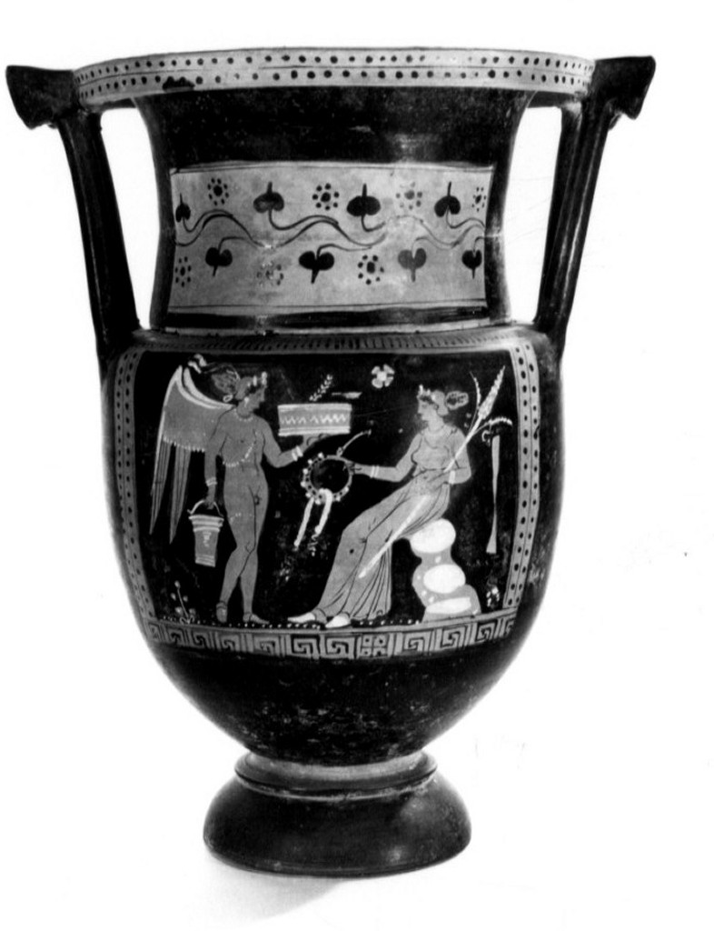 cratere a colonnette - Pittore di Bari 6408 (Trendall-Cambitoglou) (sec. IV a.C)