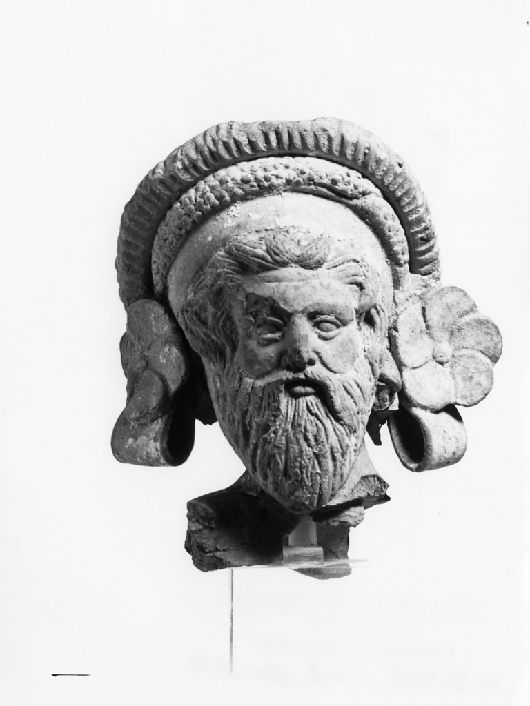 figura maschile recumbente (statuetta) - officina tarantina (fine sec. VI a.C)