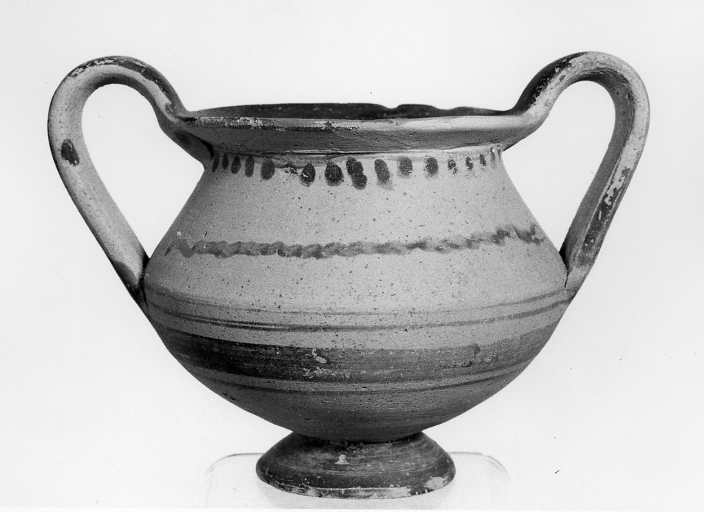 kantharos - produzione locale (fine/ inizio secc. VI/ V a.C)