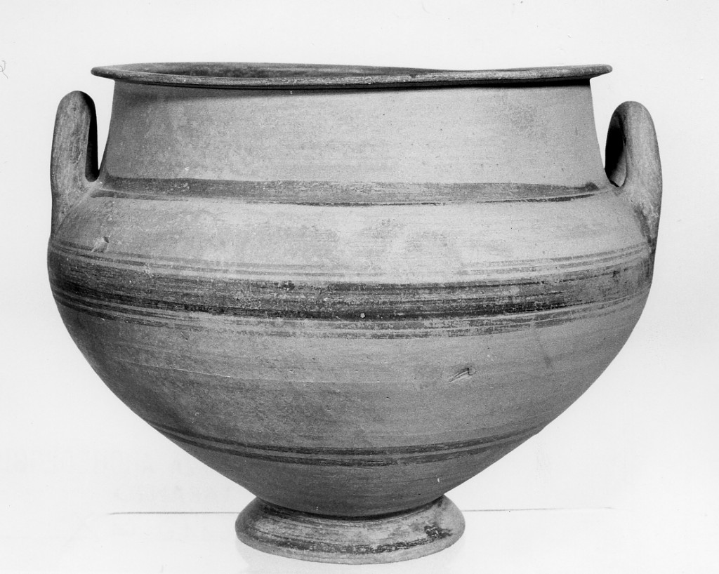 cratere - produzione indigena (sec. V a.C)