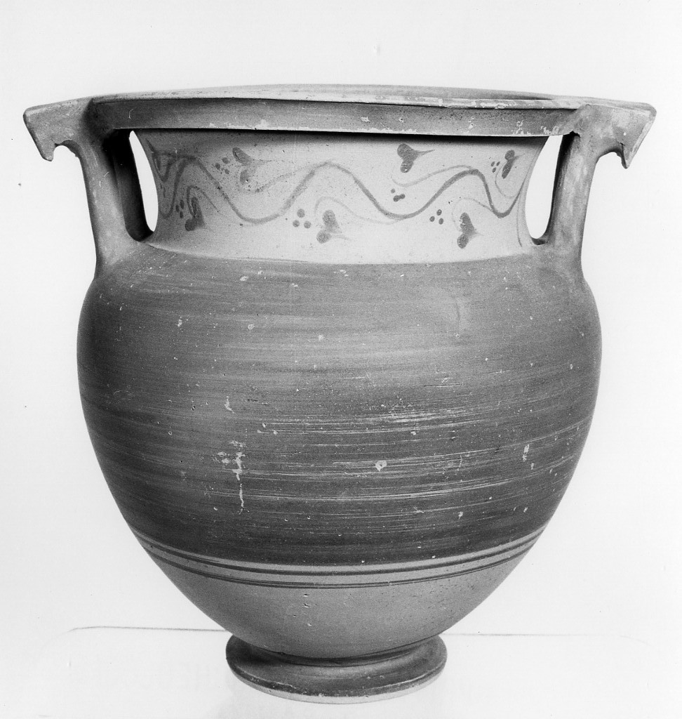 cratere a colonnette - produzione indigena (fine/ inizio secc. V/ IV a.C)