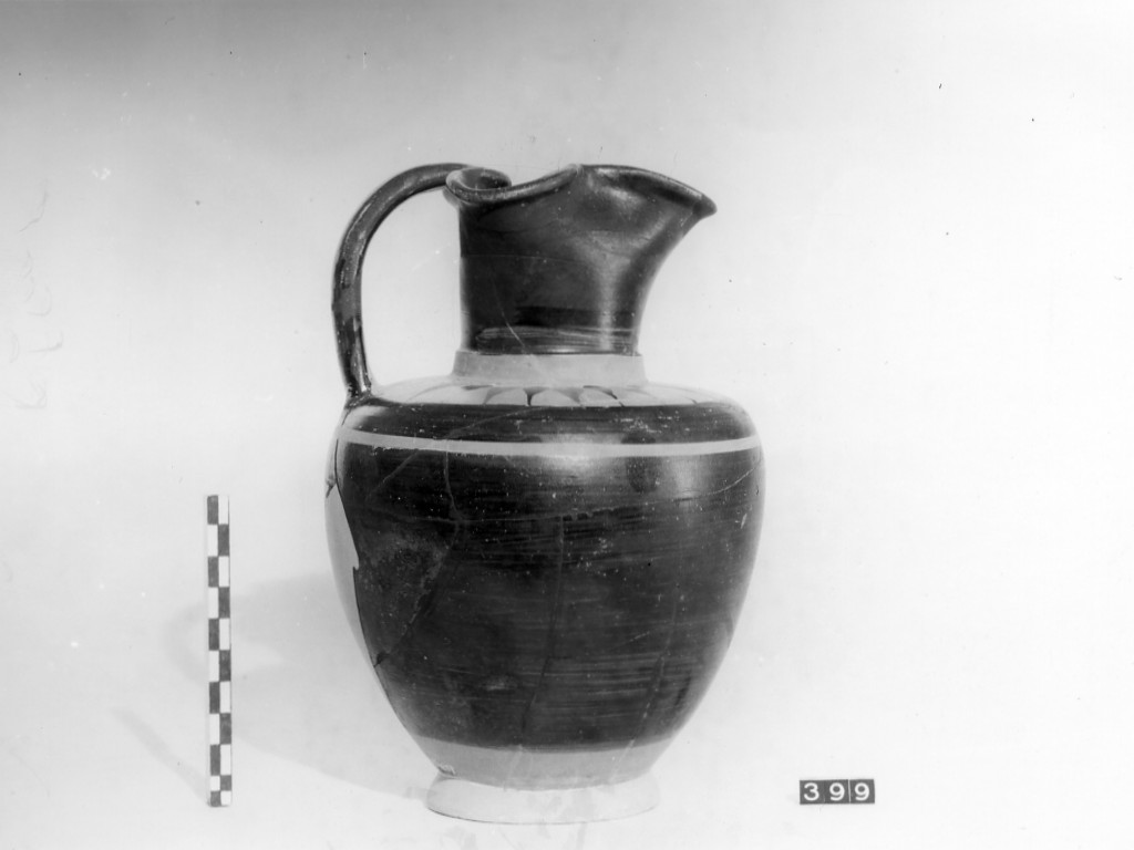 oinochoe a bocca trilobata - fabbrica corinzia (fine sec. VI a.C)