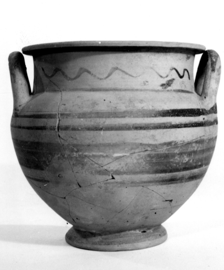 cratere, De Juliis, classe C - fabbrica indigena (fine sec. VI a.C)