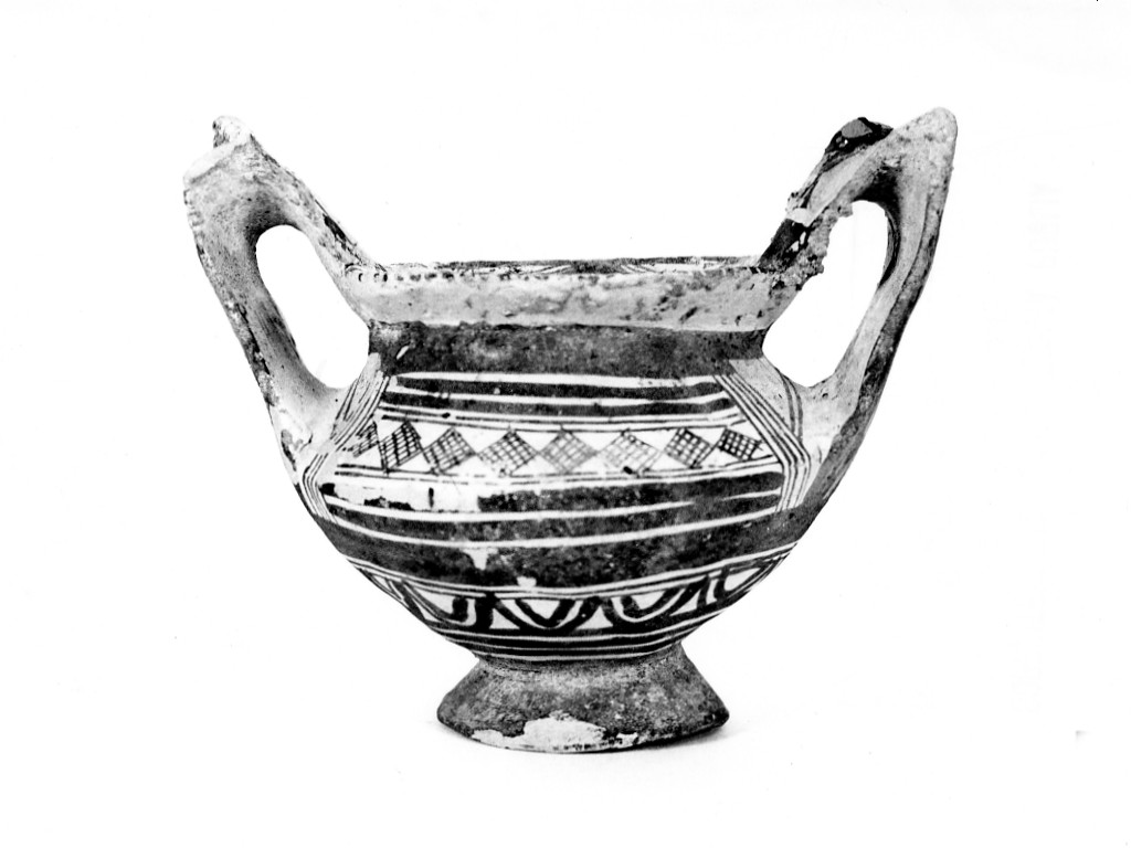 kantharos - fabbrica peucezia (sec. VI a.C)