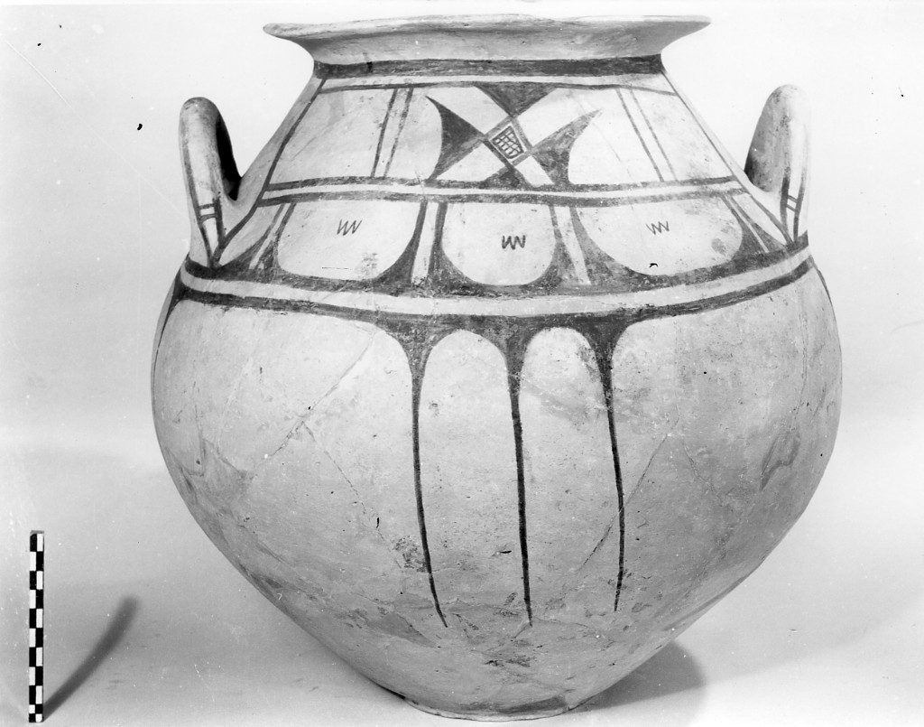 cratere, De Juliis 1983, classe A - produzione indigena (fine sec. VII a.C)