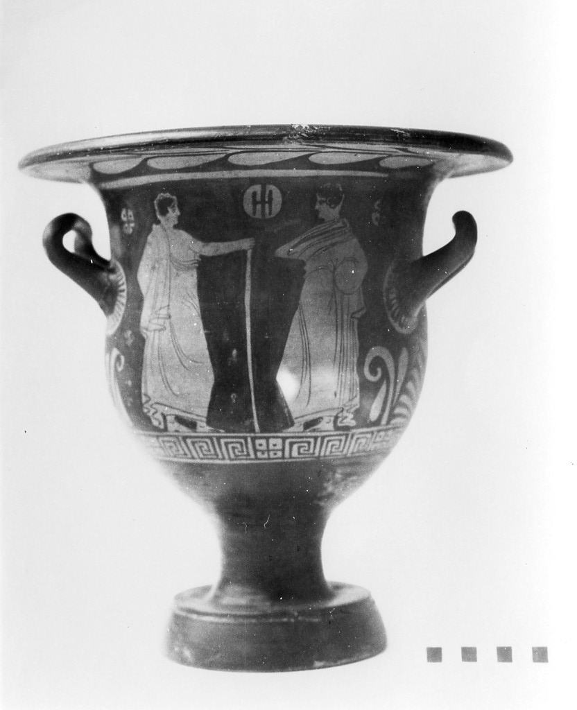 cratere a campana - Officina del Pittore di Varrese (sec. IV a.C)