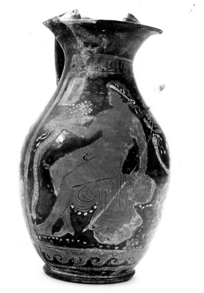 oinochoe - tardo apulo (seconda metà sec. IV a.C)