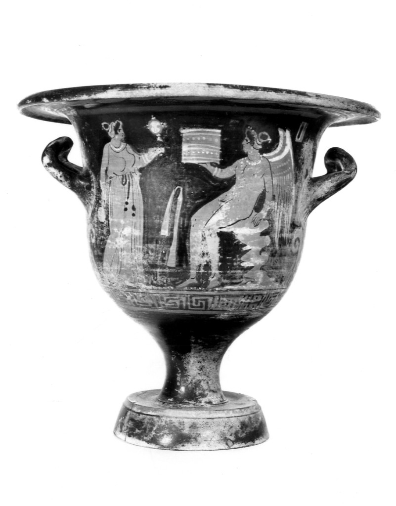 cratere a campana - Tardo Apulo (seconda metà sec. IV a.C)