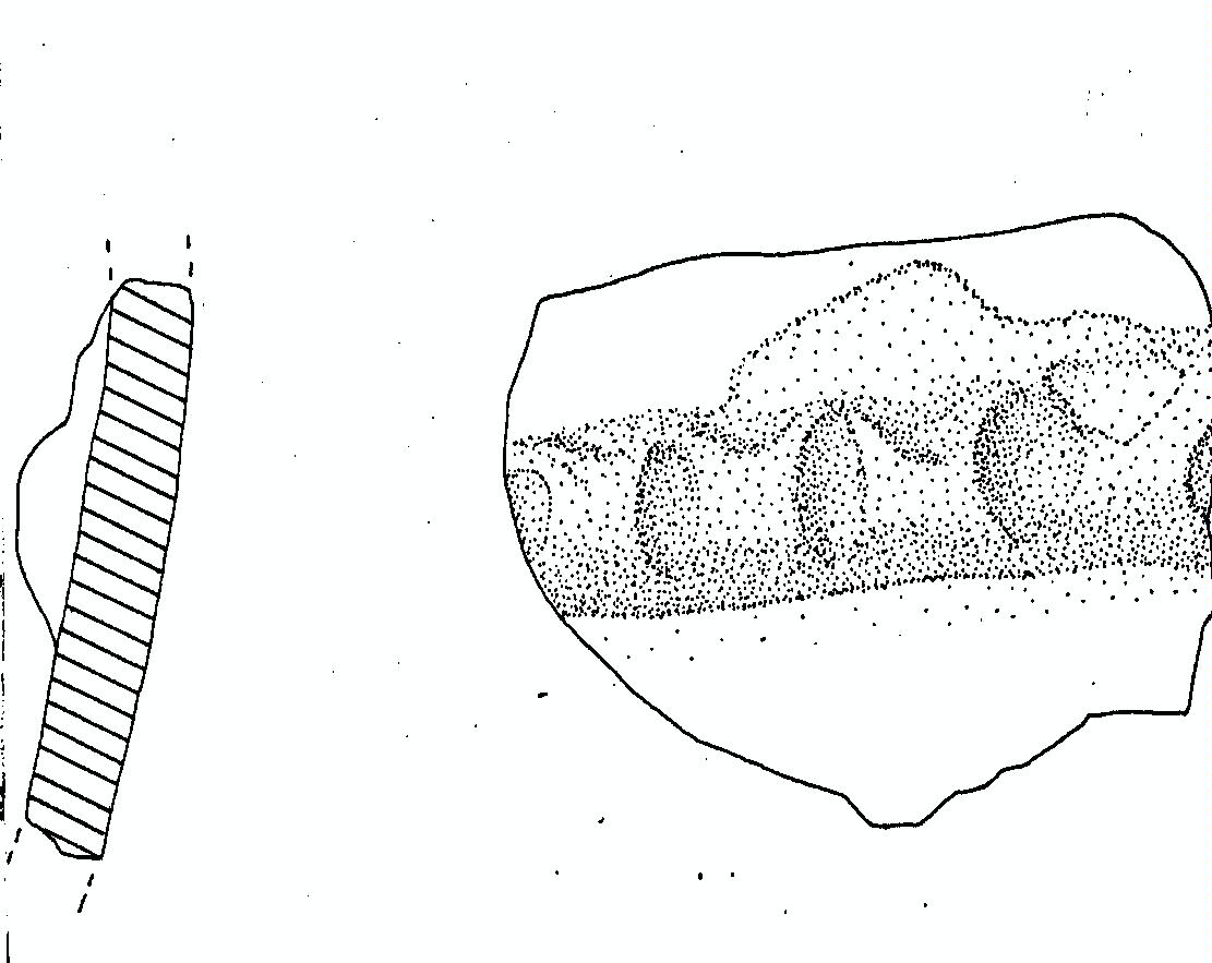parete con cordonature - subappenninico/ protovillanoviano (secc. XIII/ IX a.C)