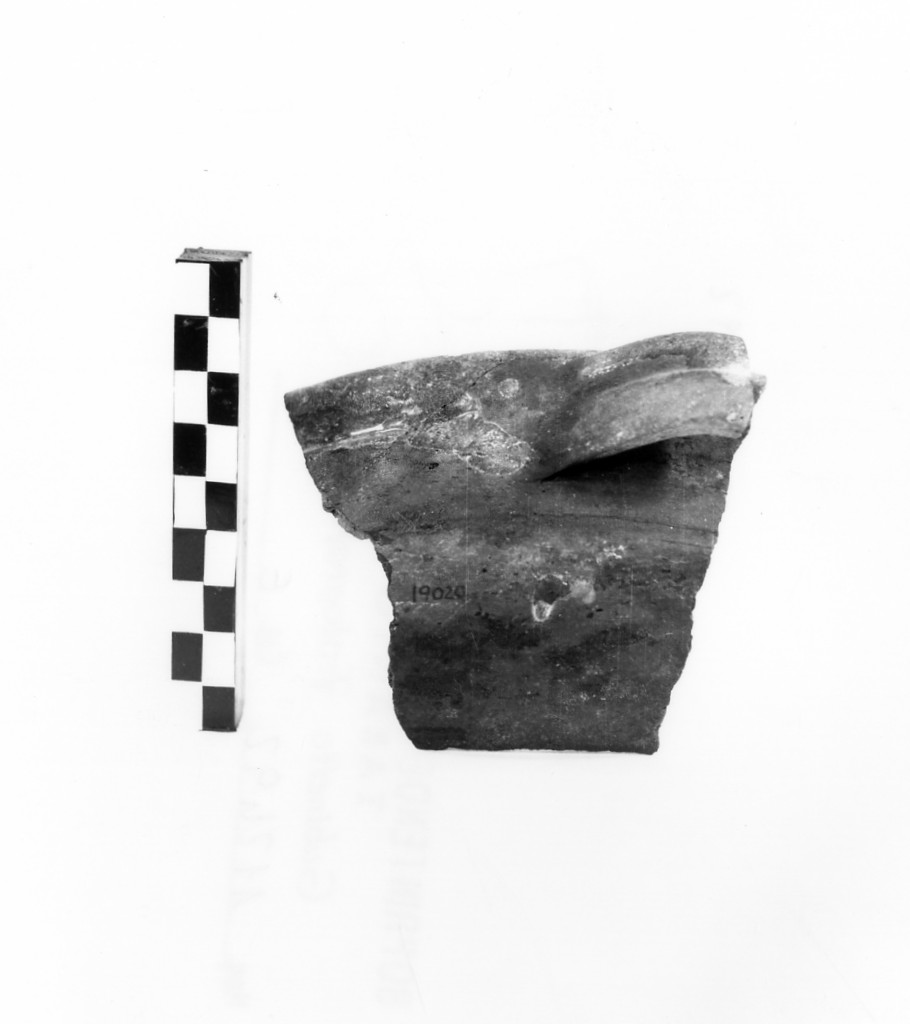 tegame - produzione locale (secc. XV/ XVII d.C)