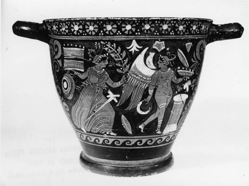 skyphos - produzione apula (seconda metà sec. IV a.C)