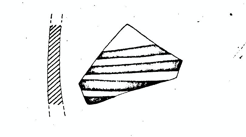 vaso/ parete - protogeometrico iapigio (secc. XI/ X a.C)