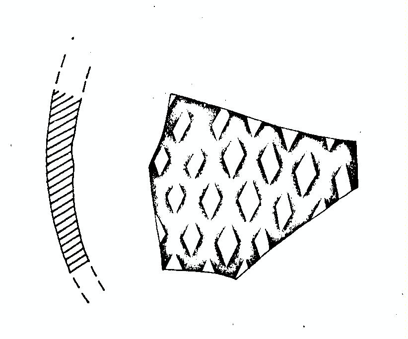 vaso/ parete - geometrico protodaunio (secc. IX/ VIII a.C)
