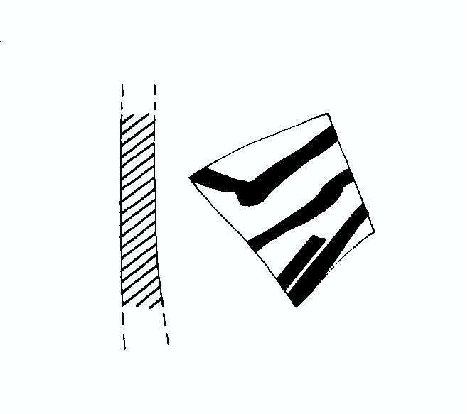 vaso/ parete - protogeometrico iapigio (secc. XI/ X a.C)