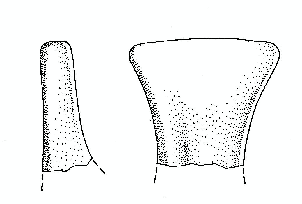 vaso/ ansa - appenninico (secc. XVI/ XIV a.C)