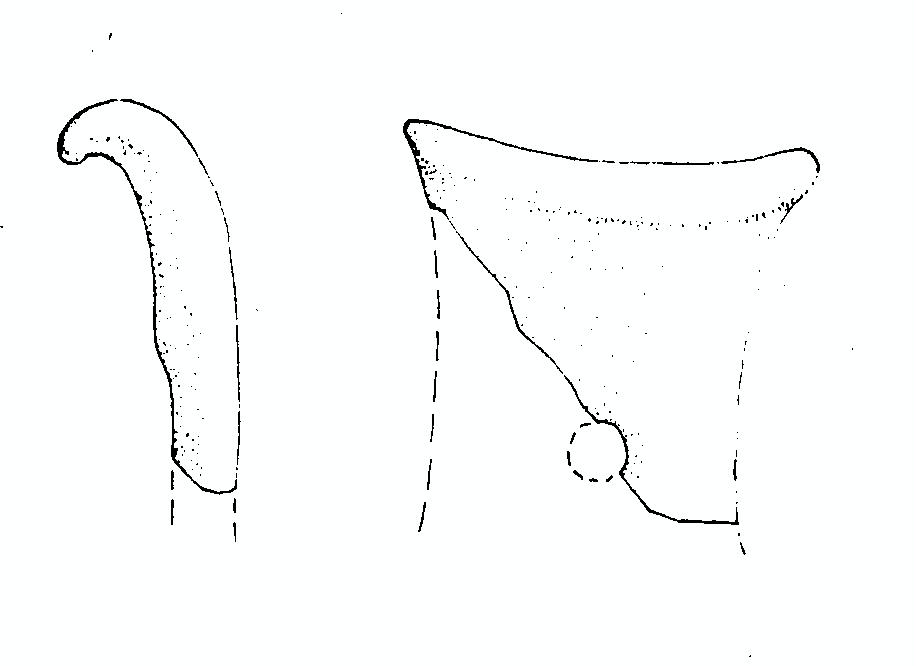 vaso/ ansa - appenninico (età del Bronzo)