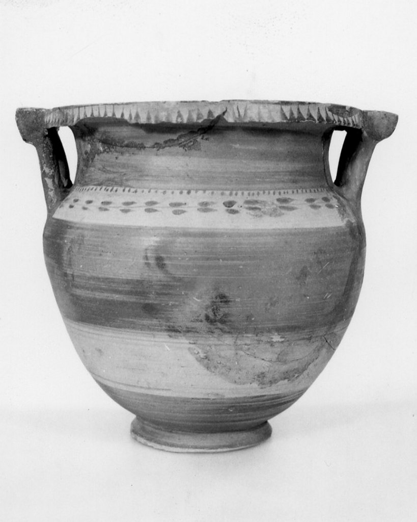 cratere a colonnette - fabbrica apula (sec. IV a.C)