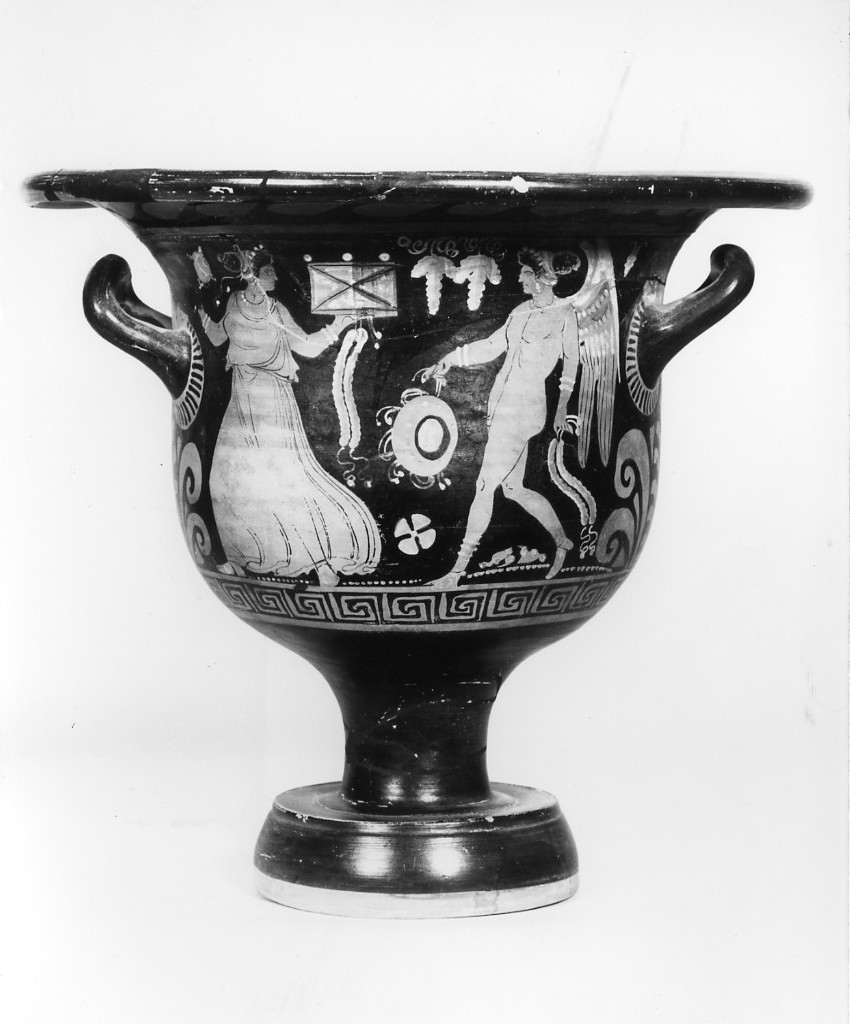 cratere a campana - cerchia del Pittore di Dario (ultimo quarto sec. IV a.C)