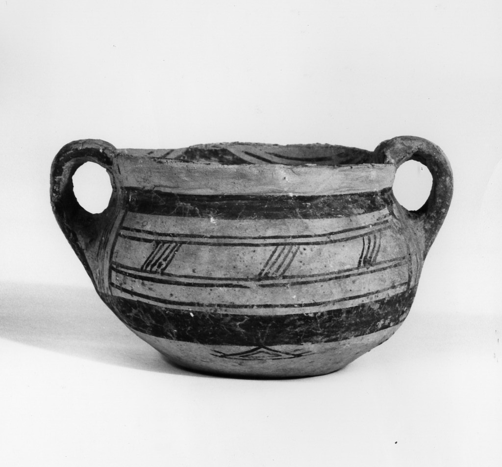 olla - subgeometrico daunio II (metà/ fine secc. VI/ V a.C)