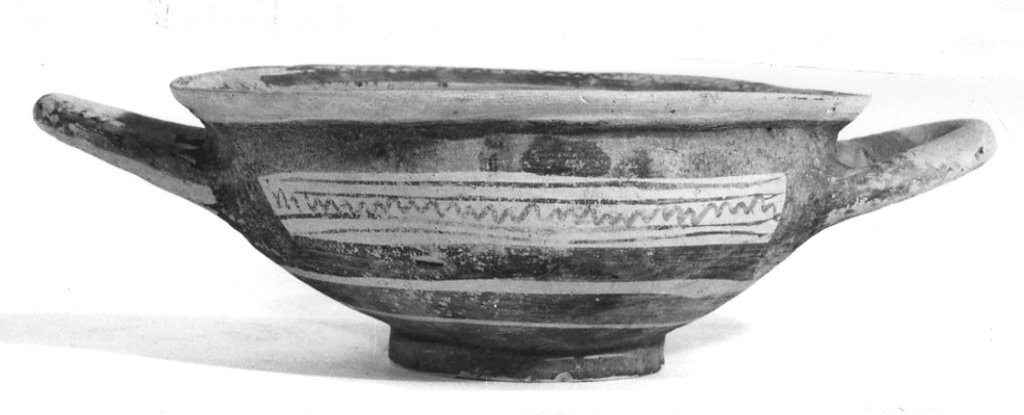 coppa - ceramica subgeometrica peucezia (secc. VII/ VI a.C)