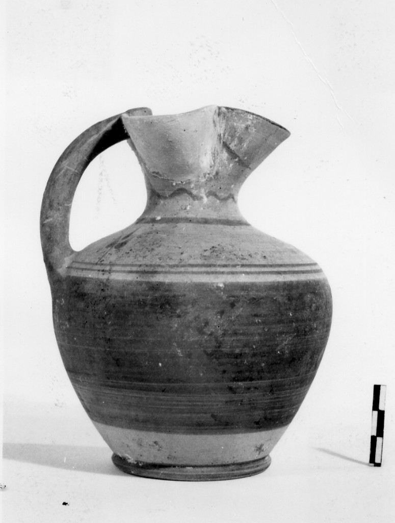 oinochoe - subgeometrico peuceta classe D (sec. IV a.C)