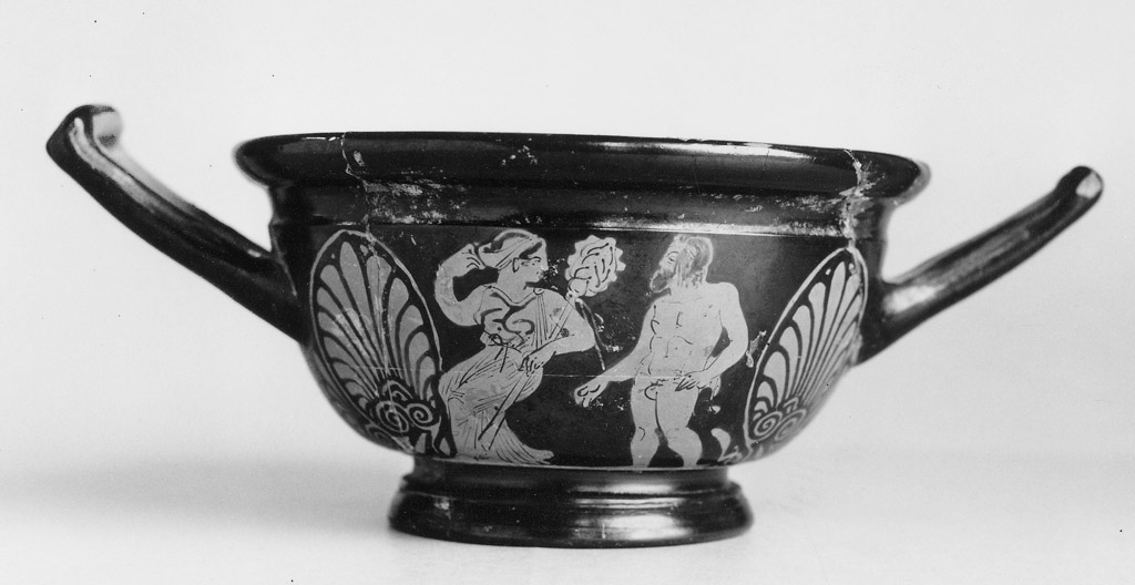 tazza biansata - produzione attica (fine sec. V a.C)