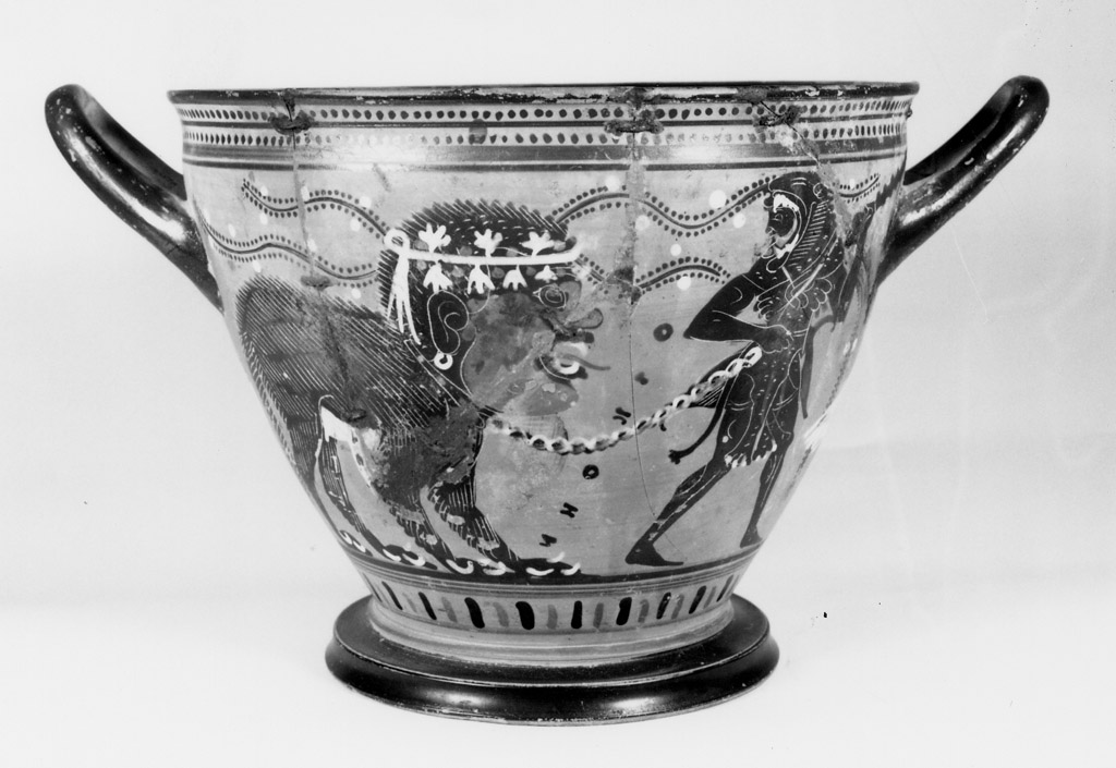 skyphos - produzione attica (fine/ inizio secc. VI/ V a.C)