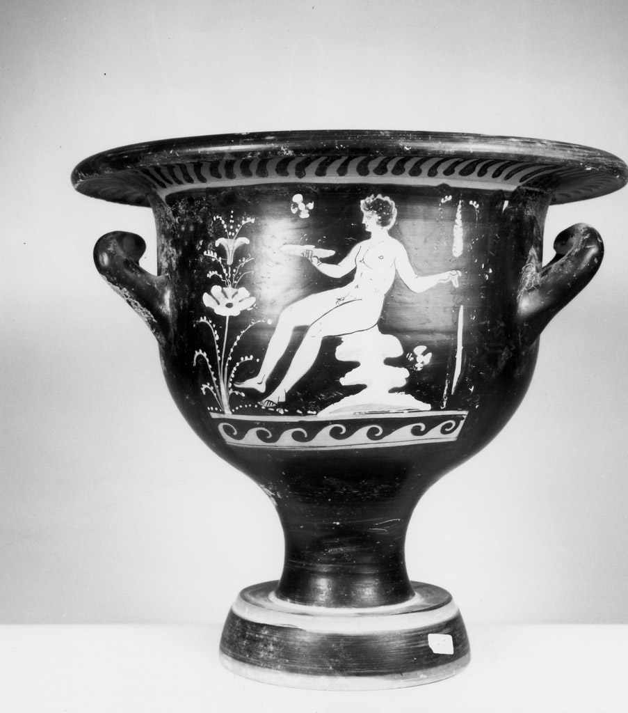 cratere a campana - produzione apula (secondo/ terzo quarto sec. IV a.C)