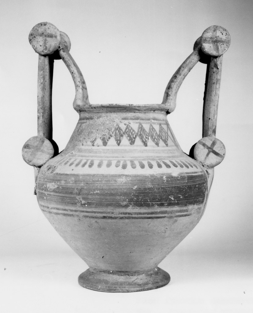 trozzella - periodo Geometrico Messapico/ gruppo di Oria (secc. VII/ IV a.C)