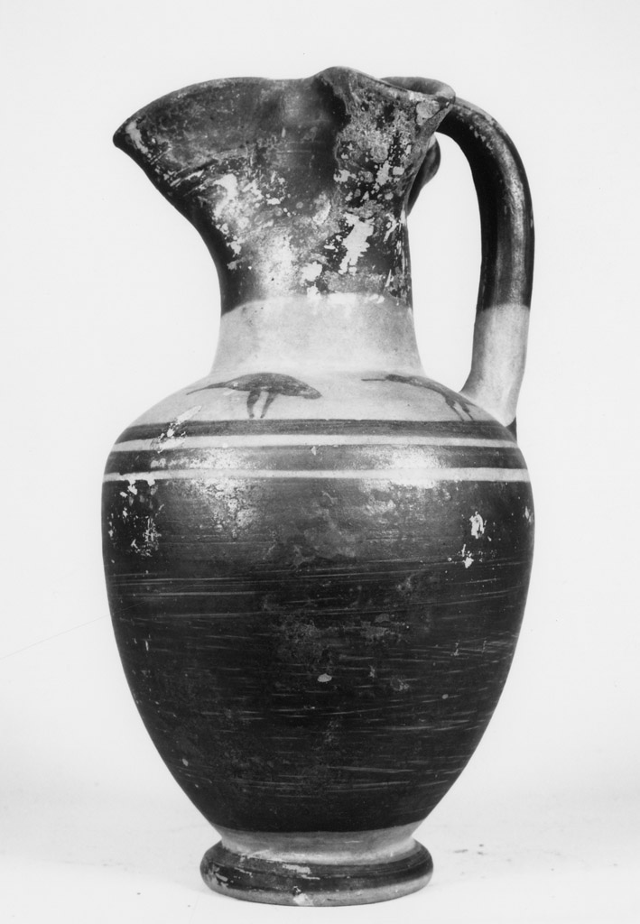 oinochoe a bocca trilobata - produzione campana (fine/ primo quarto secc.V/ IV a.C)