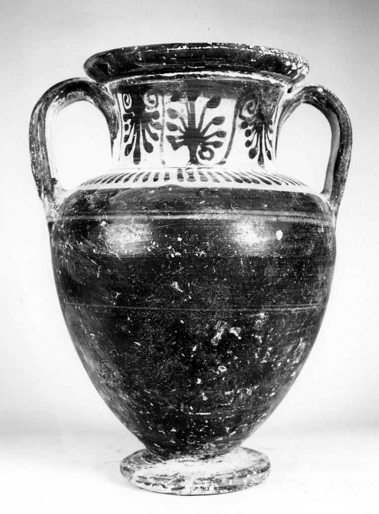 anfora - produzione attica (fine/ inizio secc. VI/ V a.C)