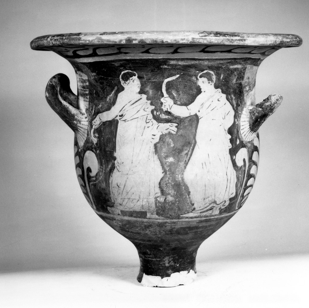 cratera a campana - produzione apula (secondo quarto sec. IV a.C)