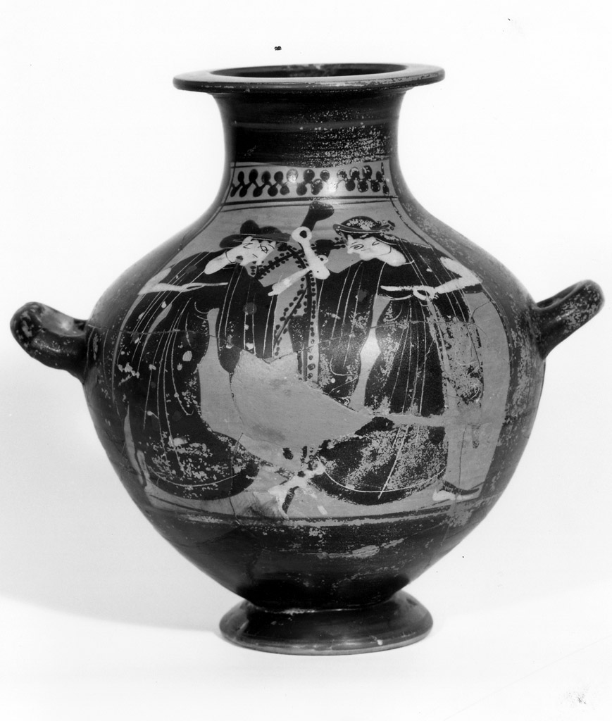 hydria - classe delle kalpides associate a red-line painter (metà sec. VI a.C)