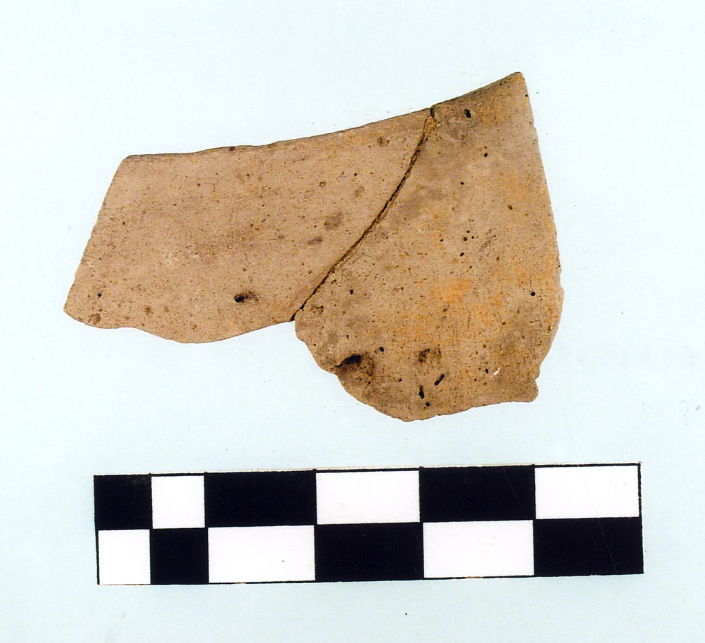 tazza/ frammento - Fasce Rosse (IV millennio neolitico medio)