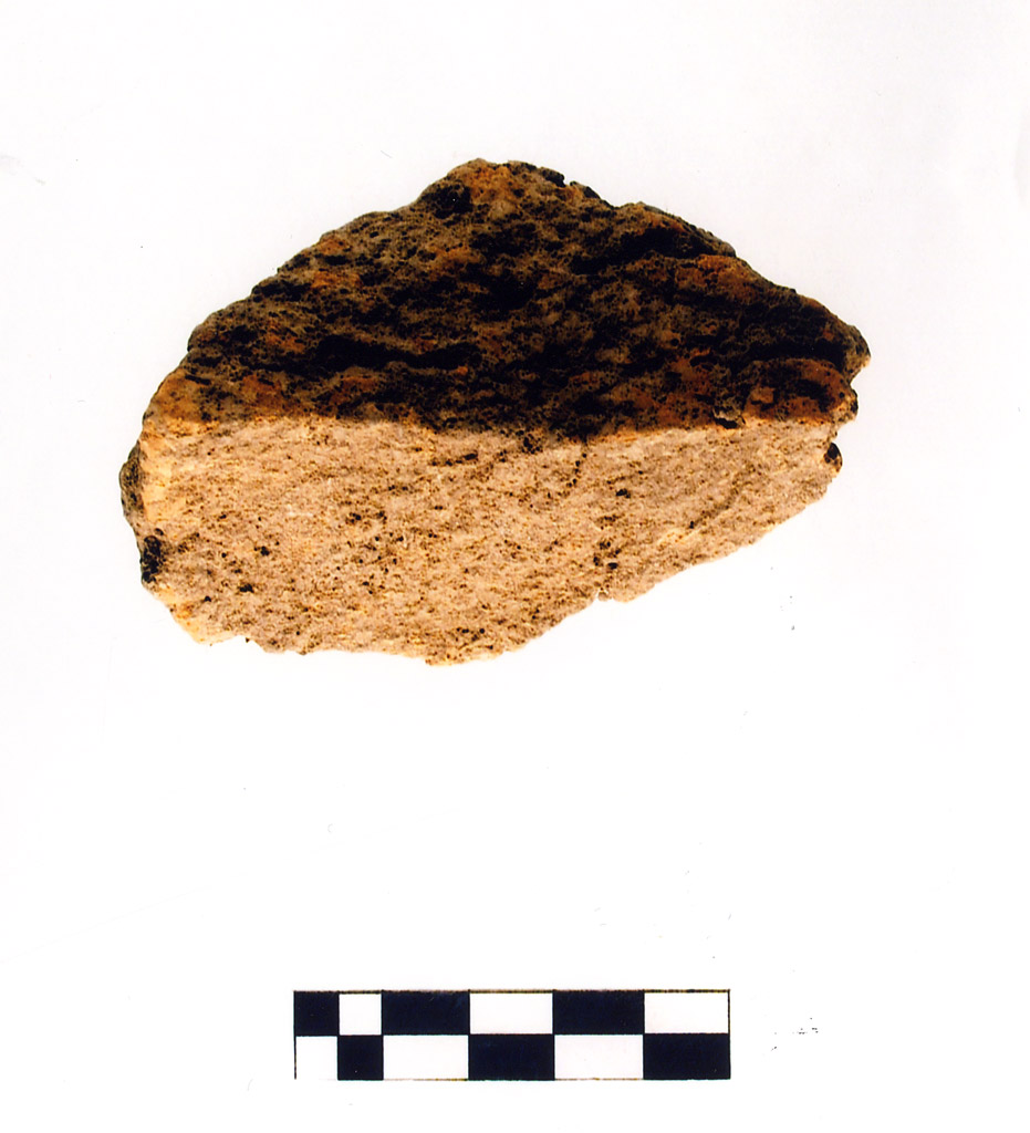 intonaco/ frammento - neolitico antico (millennio VII/ V a.C)