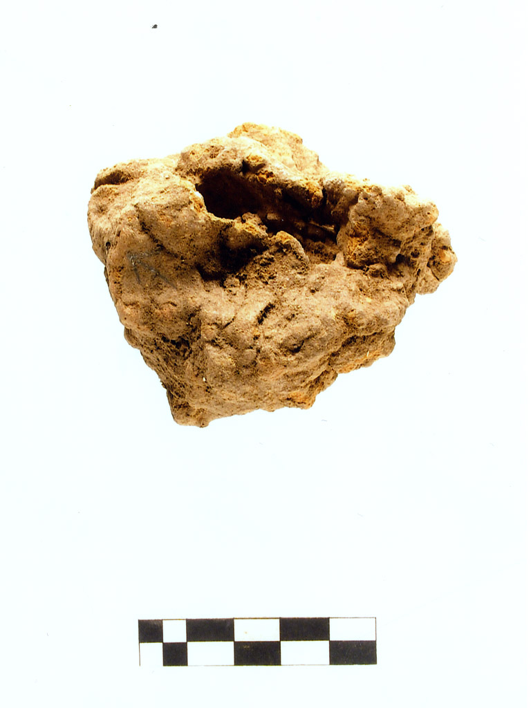 intonaco/ frammento - neolitico antico (millennio VII/ V a.C)