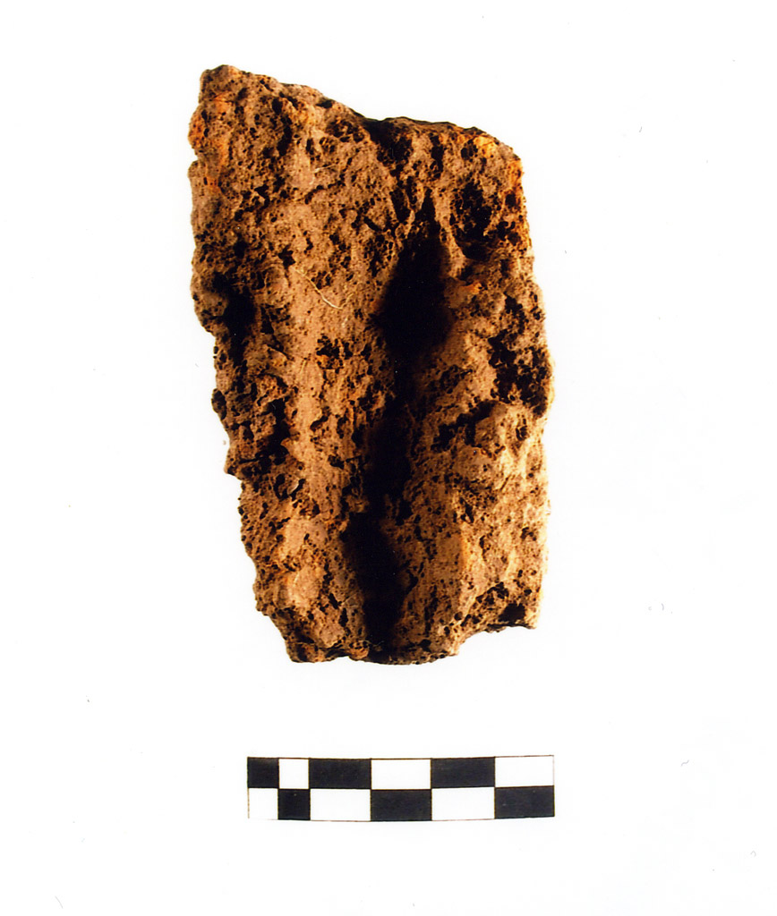 intonaco/ frammento - neolitico antico (millennio VII/ V a.C)