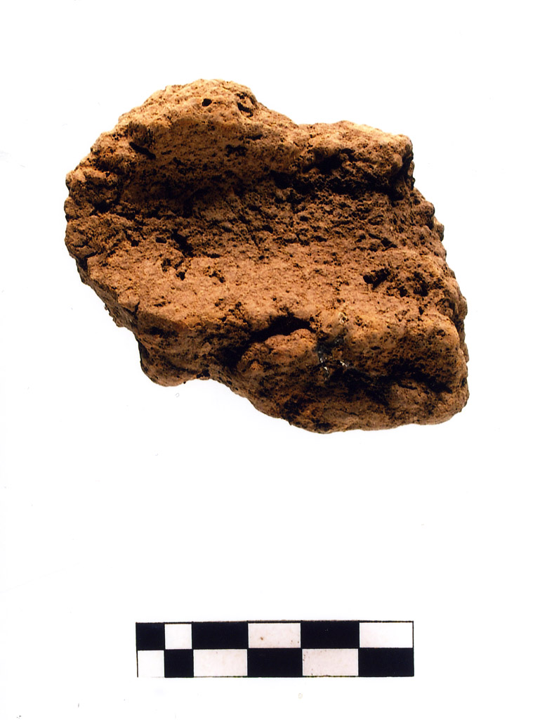 intonaco/ frammento - neolitico antico (millennio VII/ V a.C)