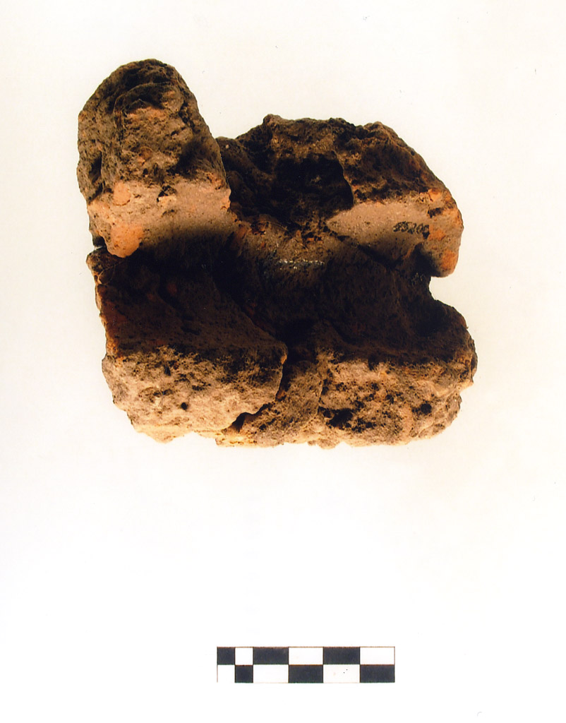 intonaco/ frammento - neolitico antico (millennio VII/ V a.C)