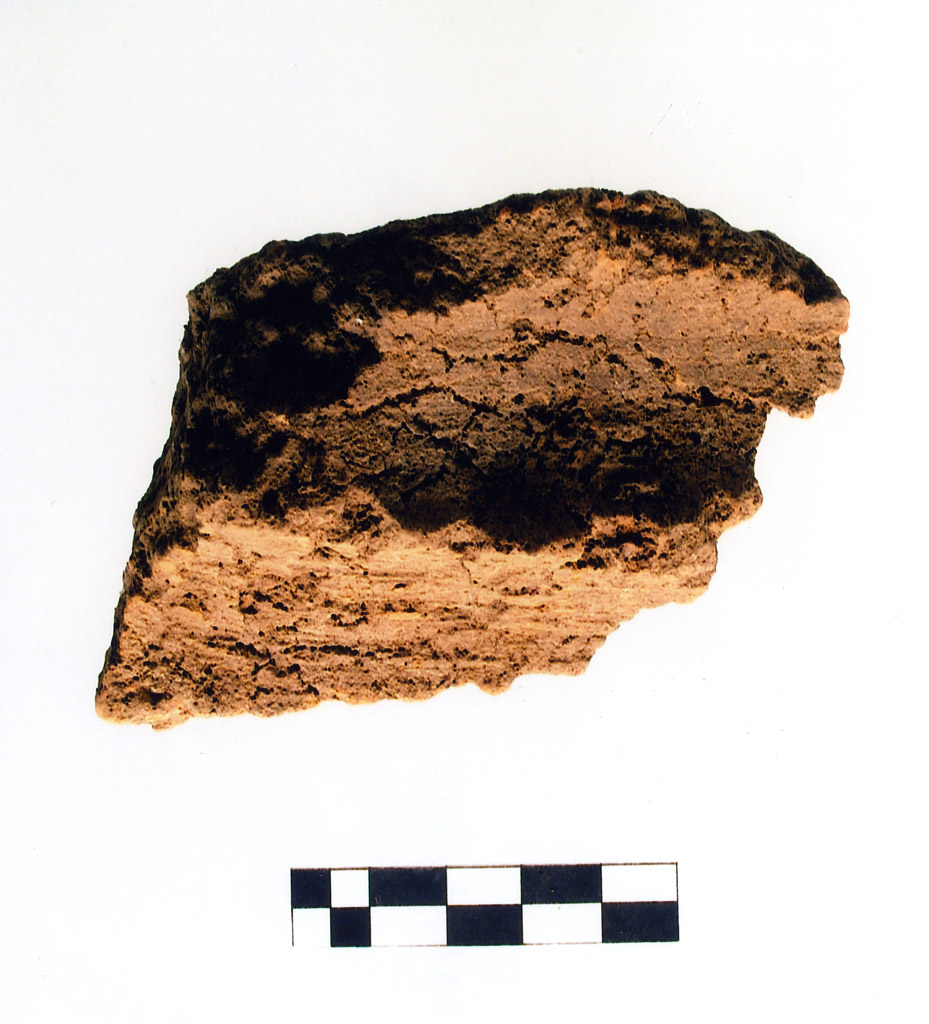 intonaco/ frammento - neolitico antico (millennio VII/ V a.C)