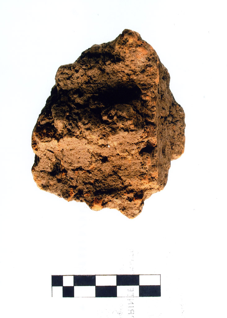 intonaco/ frammento - neolitico antico (millennio VII/ V a.C)