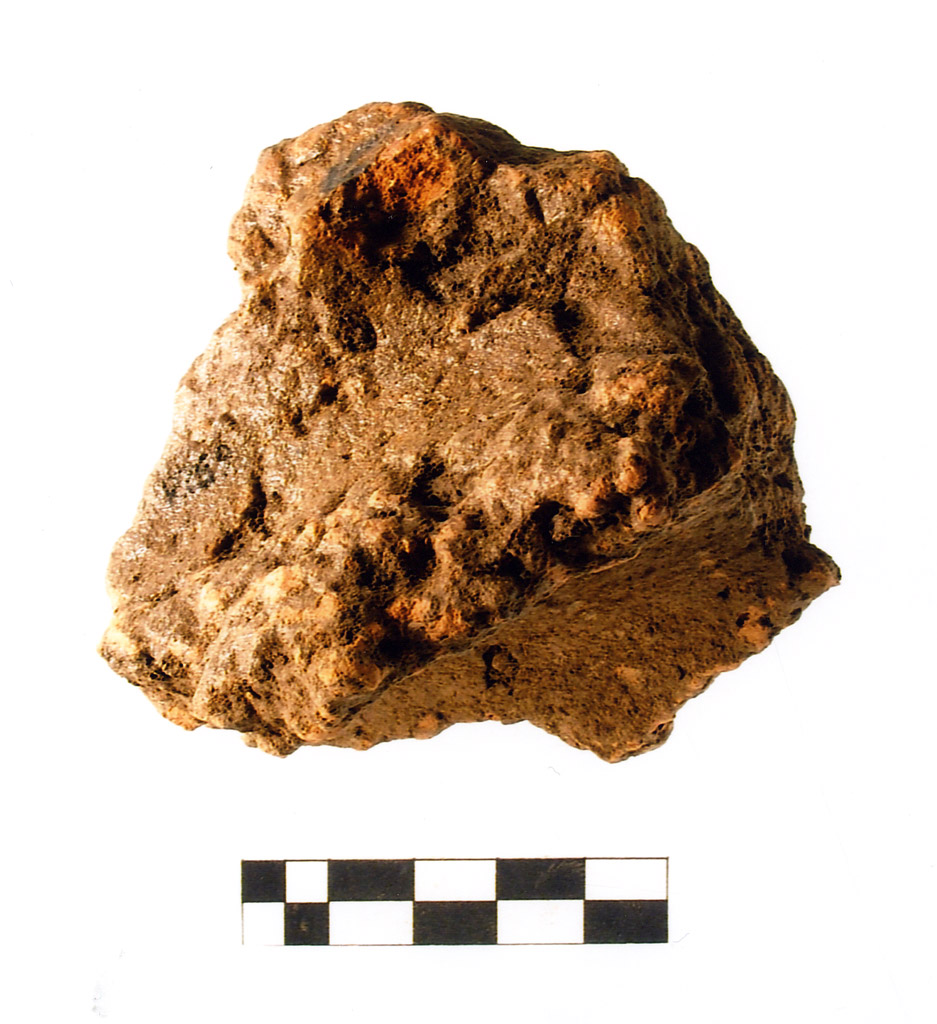 intonaco/ frammento - neolitico antico (millennio VII/ V a.C)