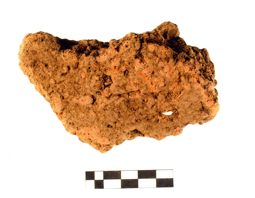 intonaco/ frammento - neolitico antico (millennio VII/ V a.C)