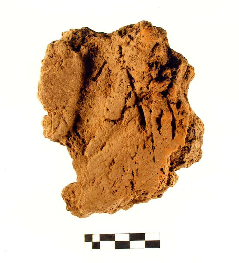 intonaco/ frammento - neolitico antico (millennio VII/ V a.C)